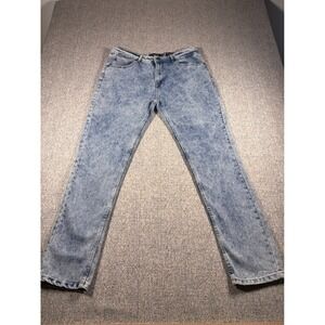 N Amsterdam Mens 38 Slim Fit Acid Wash Jeans Denim